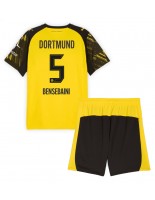 Borussia Dortmund Ramy Bensebaini #5 Domácí dres pro děti 2025-26 Krátký Rukáv (+ trenýrky)